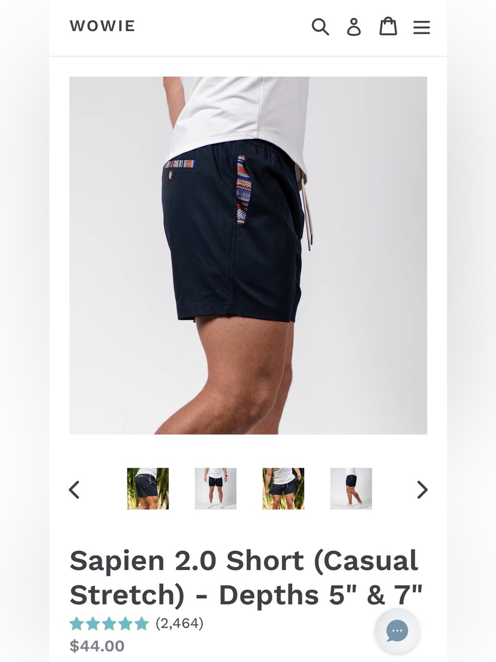 WOWIE Sapien 2.0 Men’s Athletic Shorts - Black